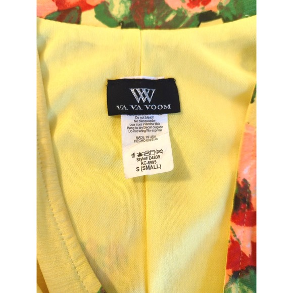 Vtg Maxi Dress S Form Fitting Yellow Lime Old Hollywood Style Sexy Heat Wave - Picture 6 of 13